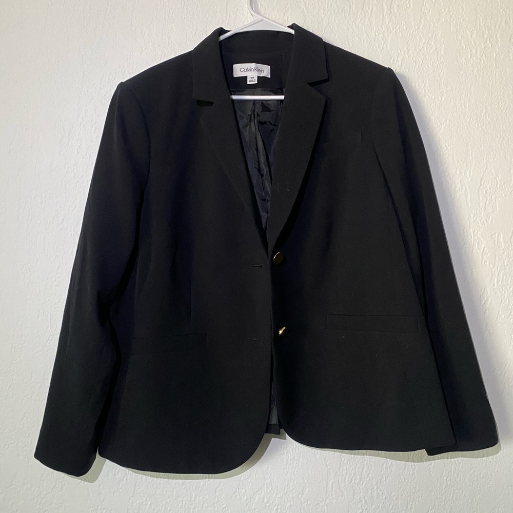 Calvin Klein Black Blazer 16W